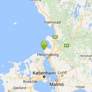 Kart Höganäs Sportlodge i Sverige Treningsleir Sør-Sverige